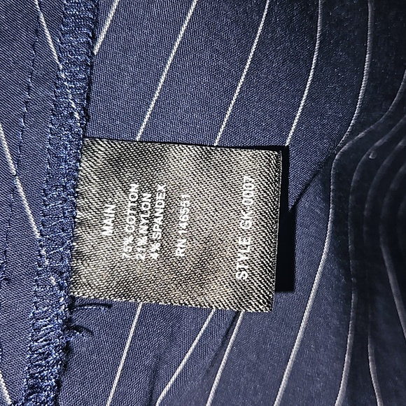 AUGUST 1 EIGHT Women Pin Stripe pattern Circle Asymmetrical cut Size S - Picture 16 of 16